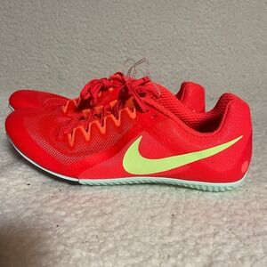 Nike Zoom Rival Multi Track Field Spikes Bright Crimson Volt FZ9664-600 Mens 9.5